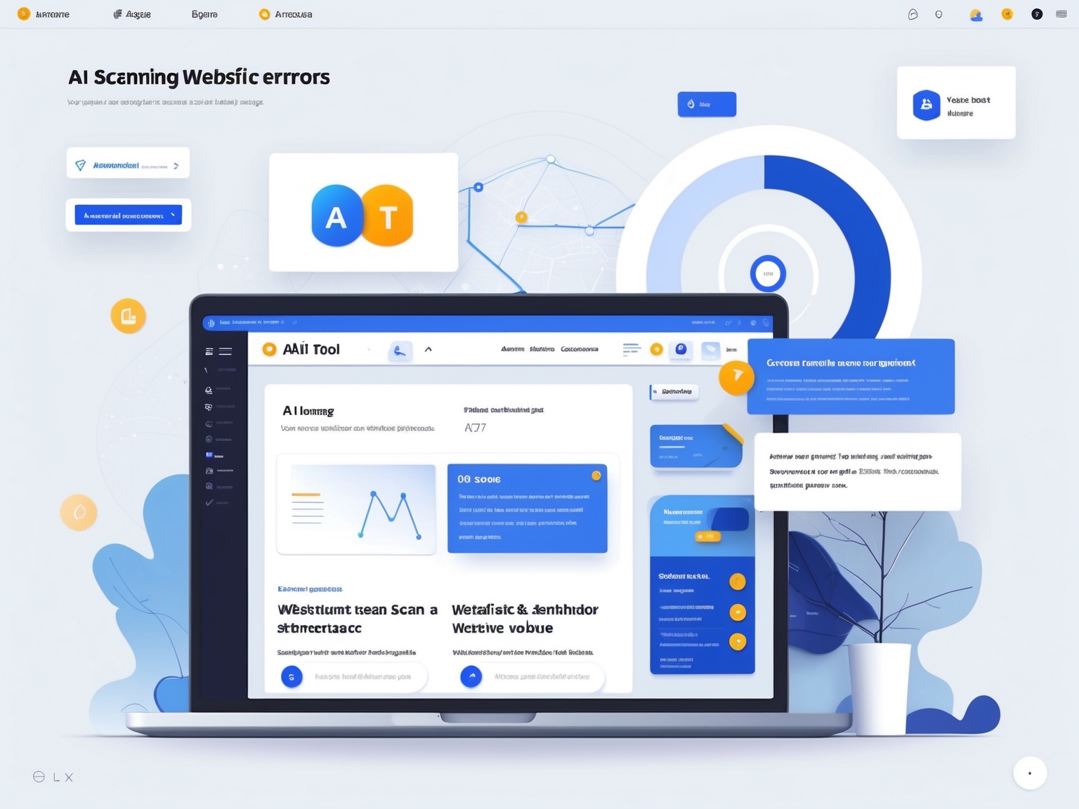Screenshot of AI accessibility audit tool interface