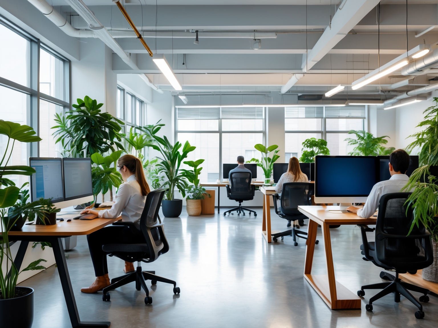 Modern office environment at AccessiTech Hub