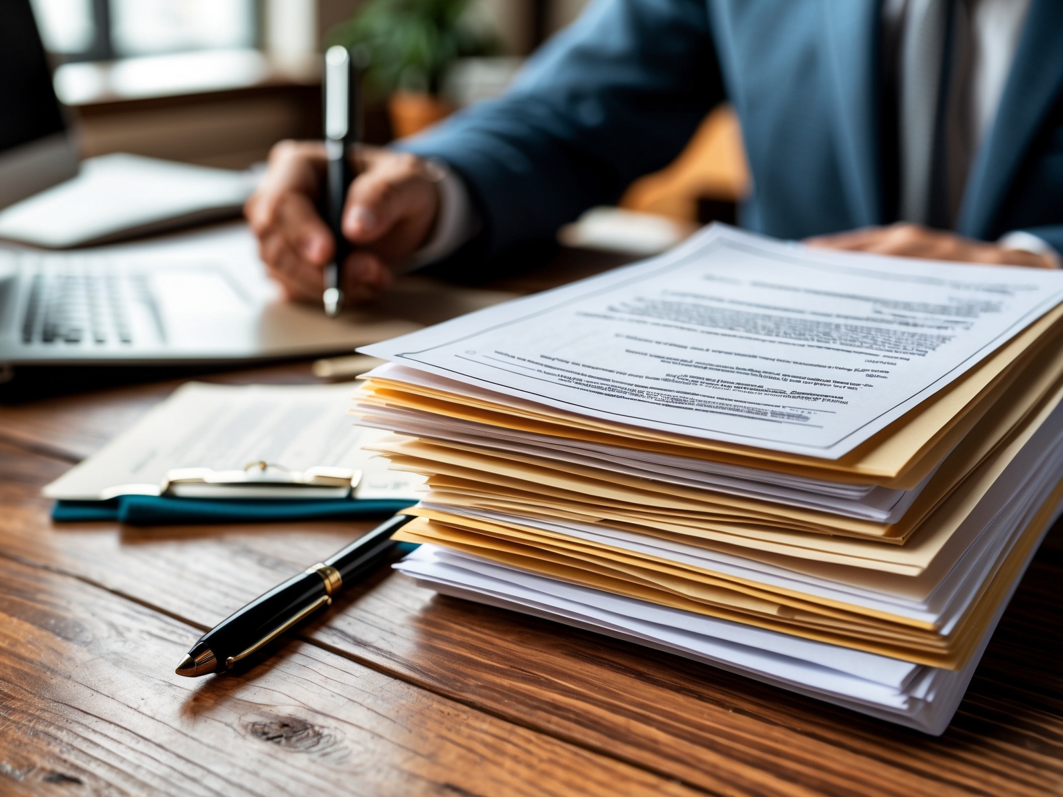 Legal documents and privacy policy papers